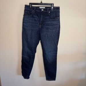 EVERLANE. THE CURVY AUTHENTIC STRETCH HIGH-RISE SKINNY JEAN size 30 crop